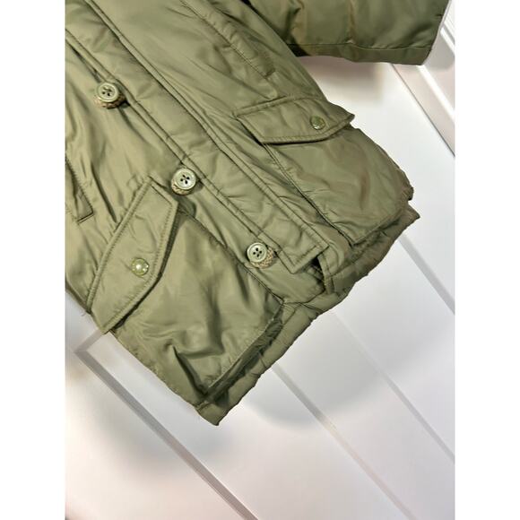 Gap Toddler Baby Coldcontrol Max Hooded Parka Jacket Olive Green Size 2 Years - Picture 5 of 10